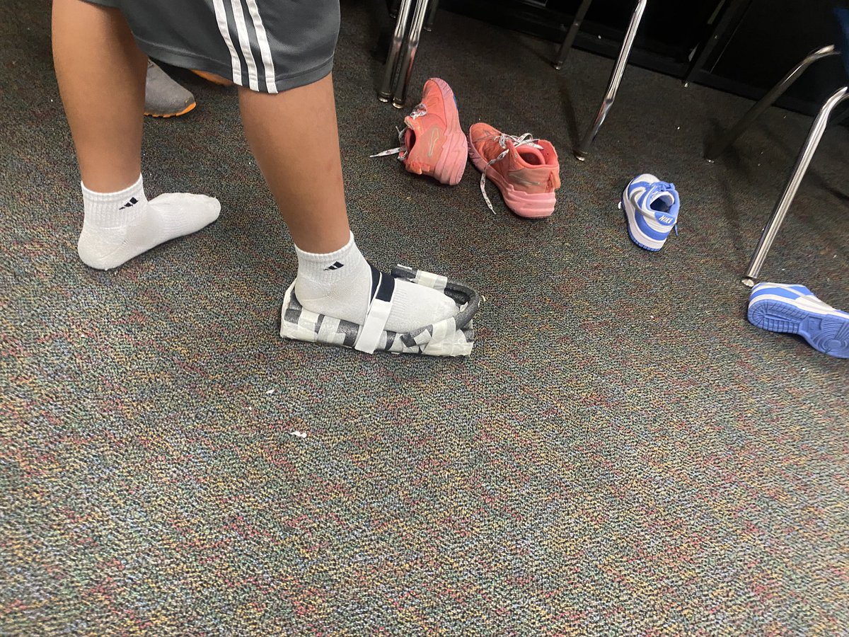 🚀 In <a href="/WMSSTEM_23/">WMS STEM</a>, students designed orthopedic shoes for children with cerebral palsy in <a href="/PLTWorg/">Project Lead The Way</a> Design &amp; Modeling! Building creativity, collaboration, critical thinking &amp; communication every step of the way! 21st century skills in action!💡👟 <a href="/HumbleISD_WMS/">Woodcreek Middle</a> <a href="/HumbleISD/">Humble ISD</a>