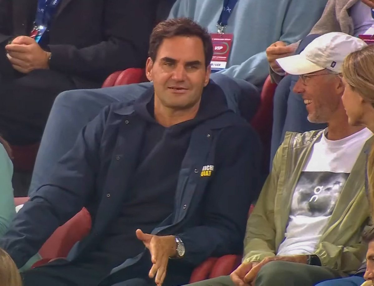 Tennis legend Roger Federer in Zurich for the Diamond League final!