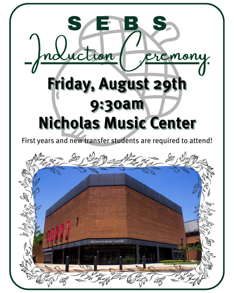 Welcome to Rutgers to all of our first year friends! ✨ We can't wait to see you tomorrow at the SEBS Induction Ceremony. Please be at Nicholas Music Center by 9:30am prepared to learn more about your new community, meet your advisors, and bond with your peers! See you there!