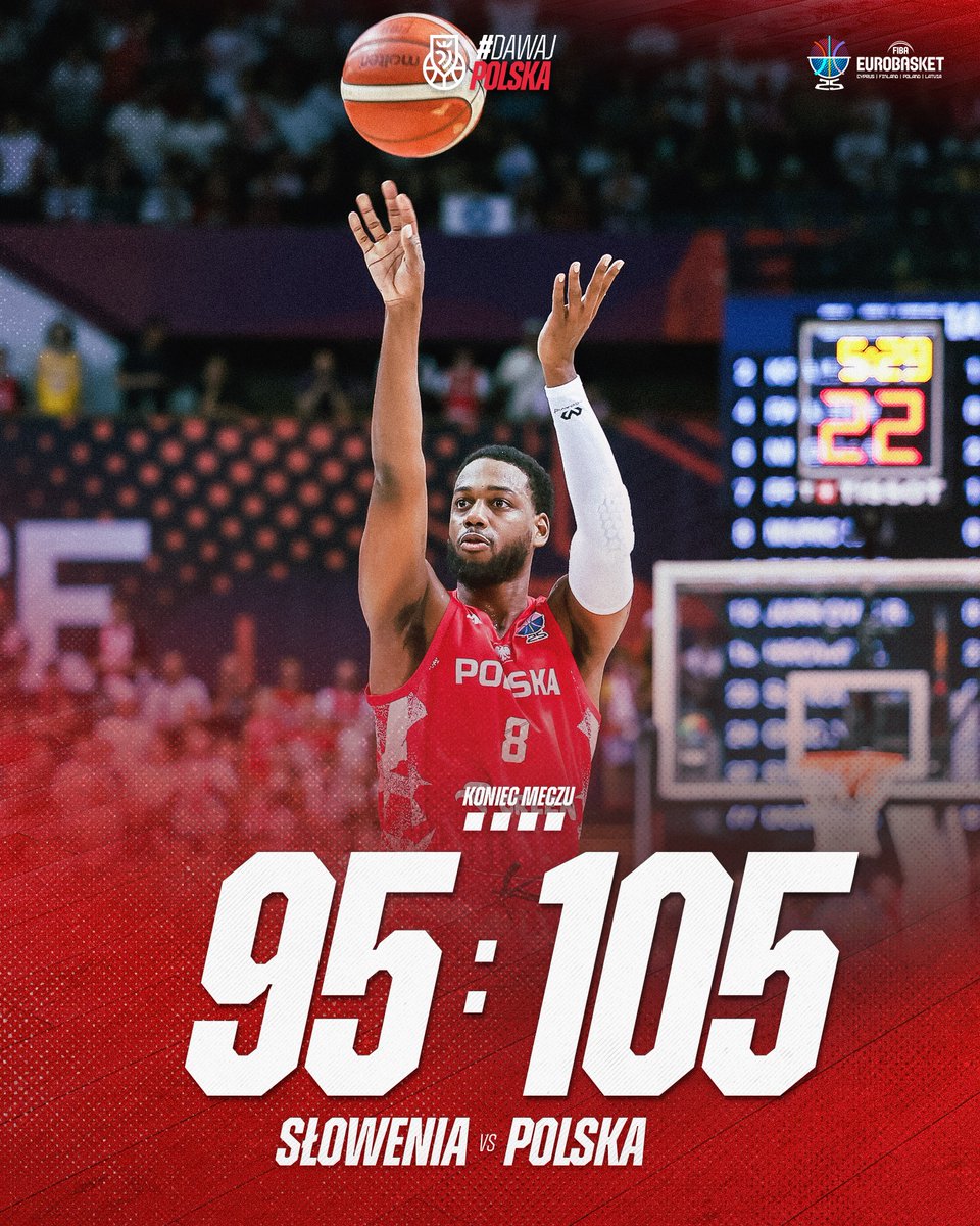 KoszKadra (@koszkadra) on Twitter photo KONIEEEC, MAMY TO‼️ Wygrywamy ze Słowenią na inaugurację <a href="/EuroBasket/">FIBA EuroBasket</a> 🤍❤️
CO. ZA. MECZ.
Spodek odleciał, byliście fantastyczni 🔥🔥🔥
________
<a href="/GrupaORLEN/">ORLEN</a> <a href="/SPORT_GOV_PL/">Ministerstwo Sportu i Turystyki</a> <a href="/kfcpolska/">KFC Polska</a> <a href="/Radio_RMF24/">Radio RMF24</a> KONIEEEC, MAMY TO‼️ Wygrywamy ze Słowenią na inaugurację <a href="/EuroBasket/">FIBA EuroBasket</a> 🤍❤️
CO. ZA. MECZ.
Spodek odleciał, byliście fantastyczni 🔥🔥🔥
________
<a href="/GrupaORLEN/">ORLEN</a> <a href="/SPORT_GOV_PL/">Ministerstwo Sportu i Turystyki</a> <a href="/kfcpolska/">KFC Polska</a> <a href="/Radio_RMF24/">Radio RMF24</a>