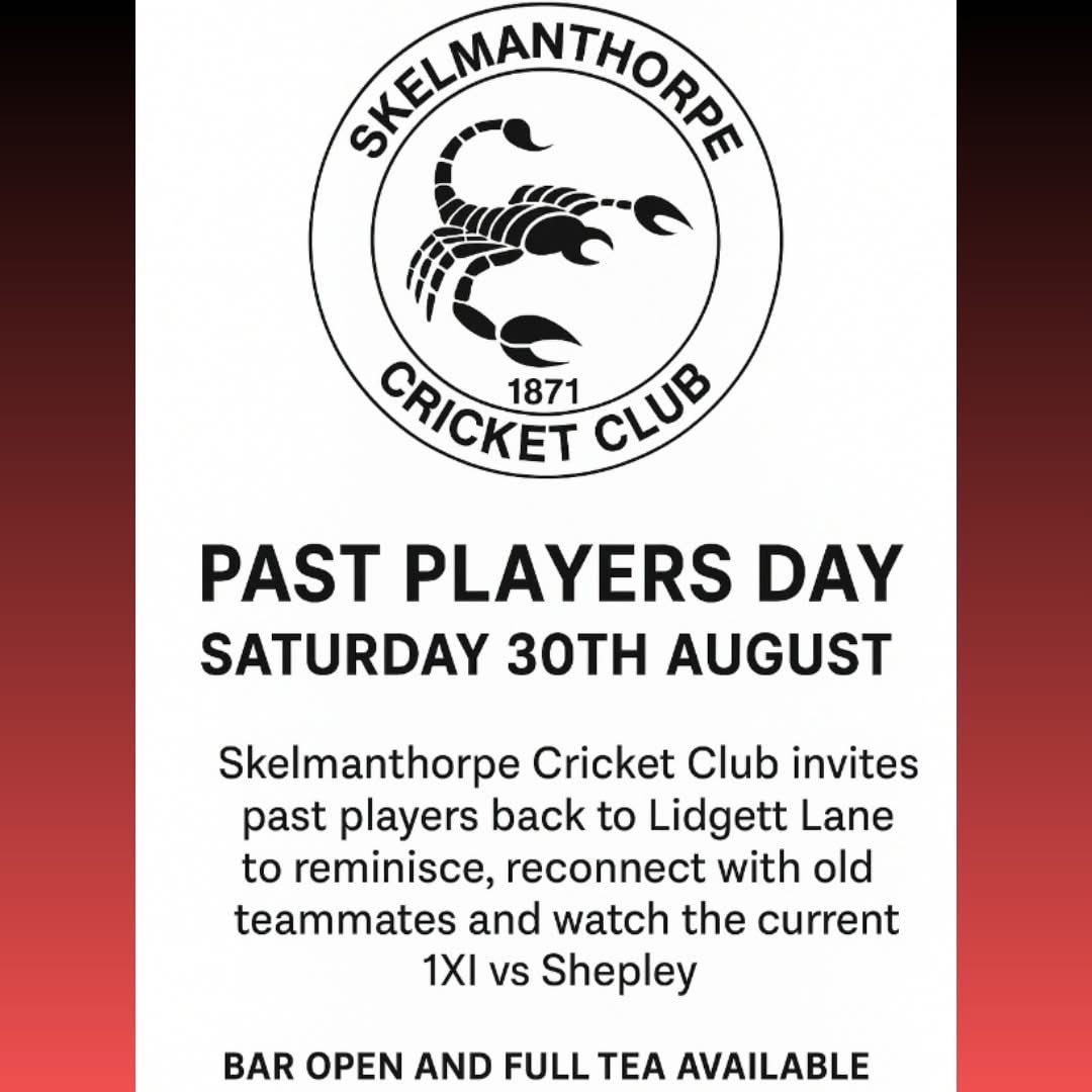 Looking forward to welcoming any past players to the club on Saturday for a catchup and reminisce. The 1Xl will be in action against Shepley 🏏