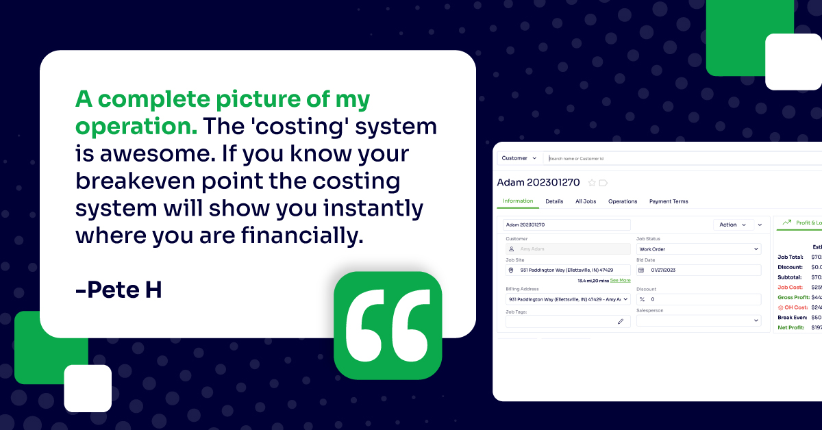 Imagine having instant insights into your business's financial health, whenever you need it. That's the power Arborgold delivers. 

Our software provides the crucial costing data &amp; reporting capabilities that empower you to hit your break-even point &amp; boost profitability!