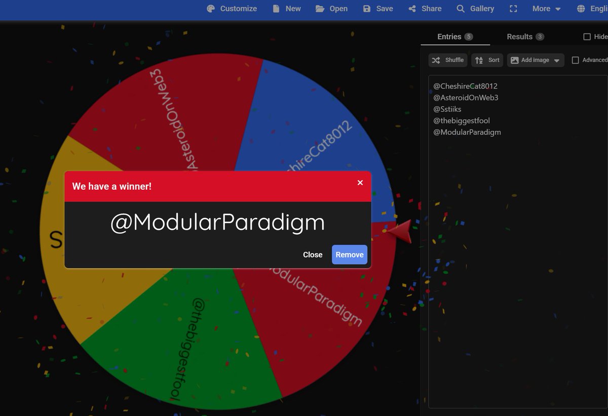 Congrats <a href="/ModularParadigm/">ModularParadigm</a> !!  Just sent your <a href="/TheW0B0T/">WOBOTS ⟦-_-⟧</a> .

More giveaways coming asap.