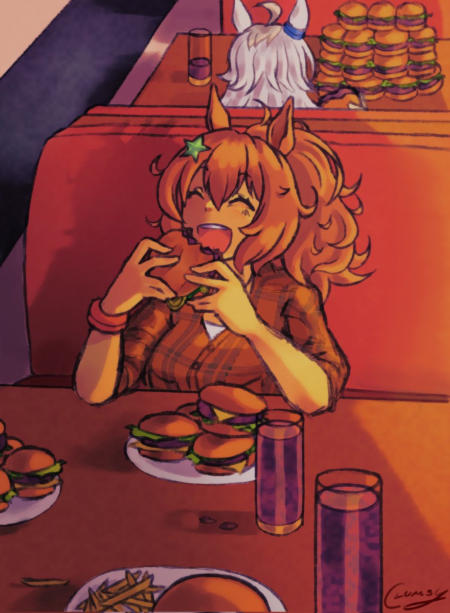 Yummers 
(^q^)

#umamusume #taikishuttle #ウマ娘