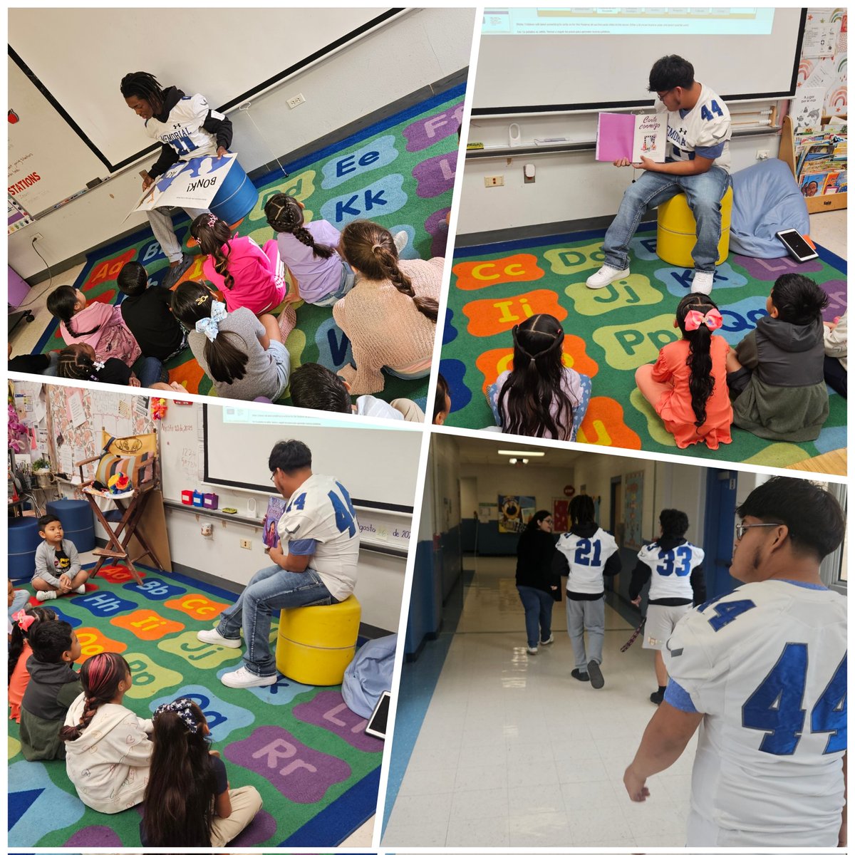 coachramon77's tweet photo. Even in our @EISDMemorialHS @EISDofSA #MinuteMENread program, We celebrate our bilingual superpower &amp; make sure to have English &amp; Spanish readers. Thanks @HBGElementary!  #InclusionMatters #EdgewoodProud @Coach_POrtega @hugo_bil @JRod_EISD https://t.co/gMU5tbsMKy