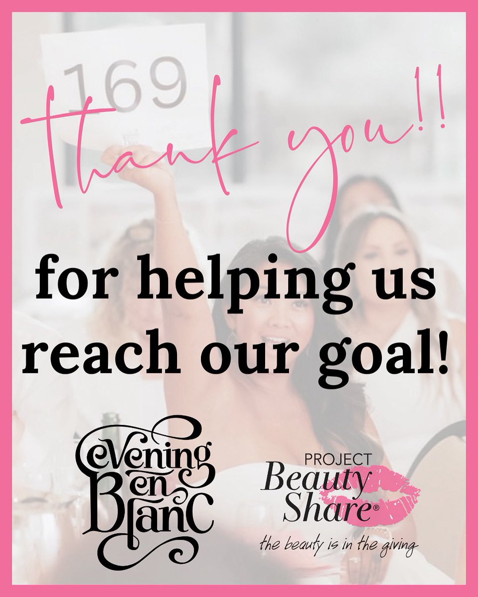 Because of your incredible support, our annual Evening en Blanc fundraiser was a success—we reached our goal!!

Every $ raised will help provide essential hygiene and beauty, and personal care items to women and families in need across our community.

#eveningenblanc2025 #spokane