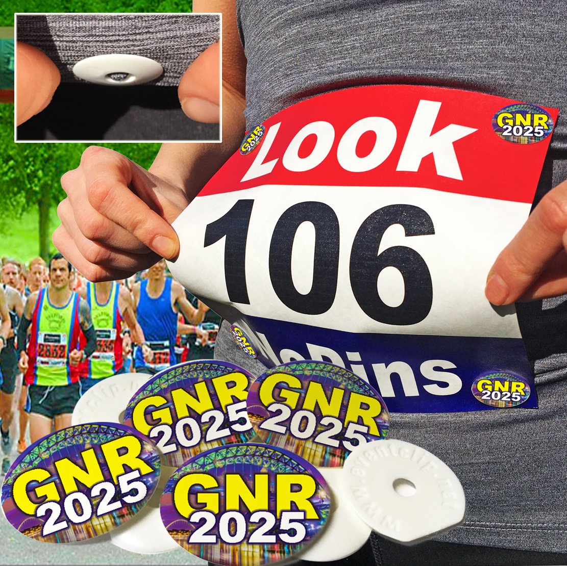 Great North  Run 2025 Bib Clips The only Proven alternative to Safety Pins made in the UK with Recycled Plastic tinyurl.com/mr3b5h2a also available  on Amazon #GreatNorthRun #great_run #ukrunchat