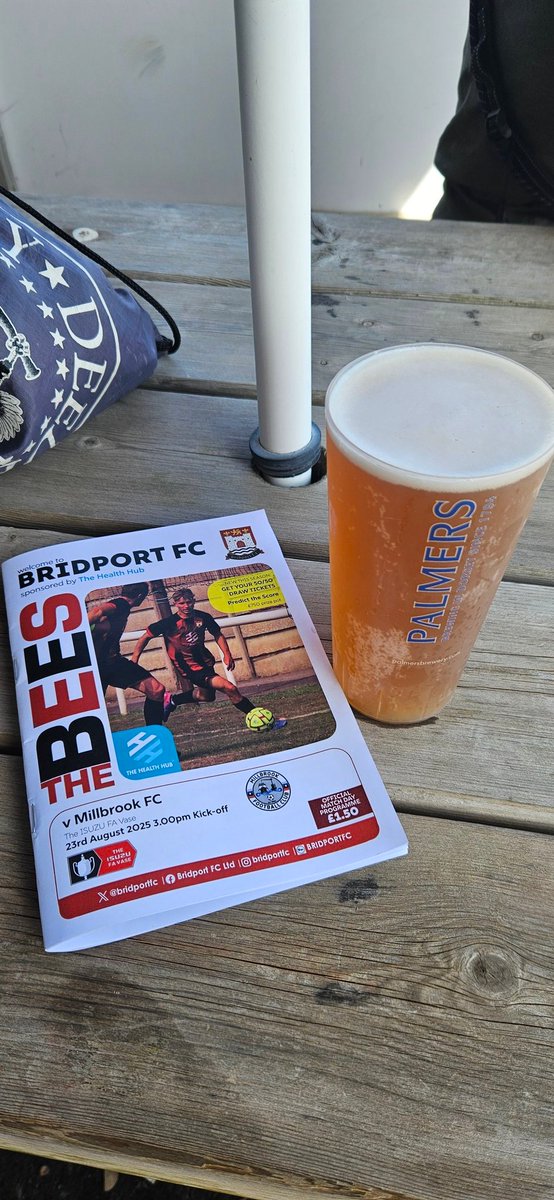WorldOfWoe's tweet photo. Meant to add these the other day..
Great trip out to @Bridportfc .. shame about the result... lovely ground, some nice fans, and great beer, what more could you want?!? 😀
#IVFC #punkrockgroundhop #nonleague @Mareike_UK https://t.co/ItruB6n8kD