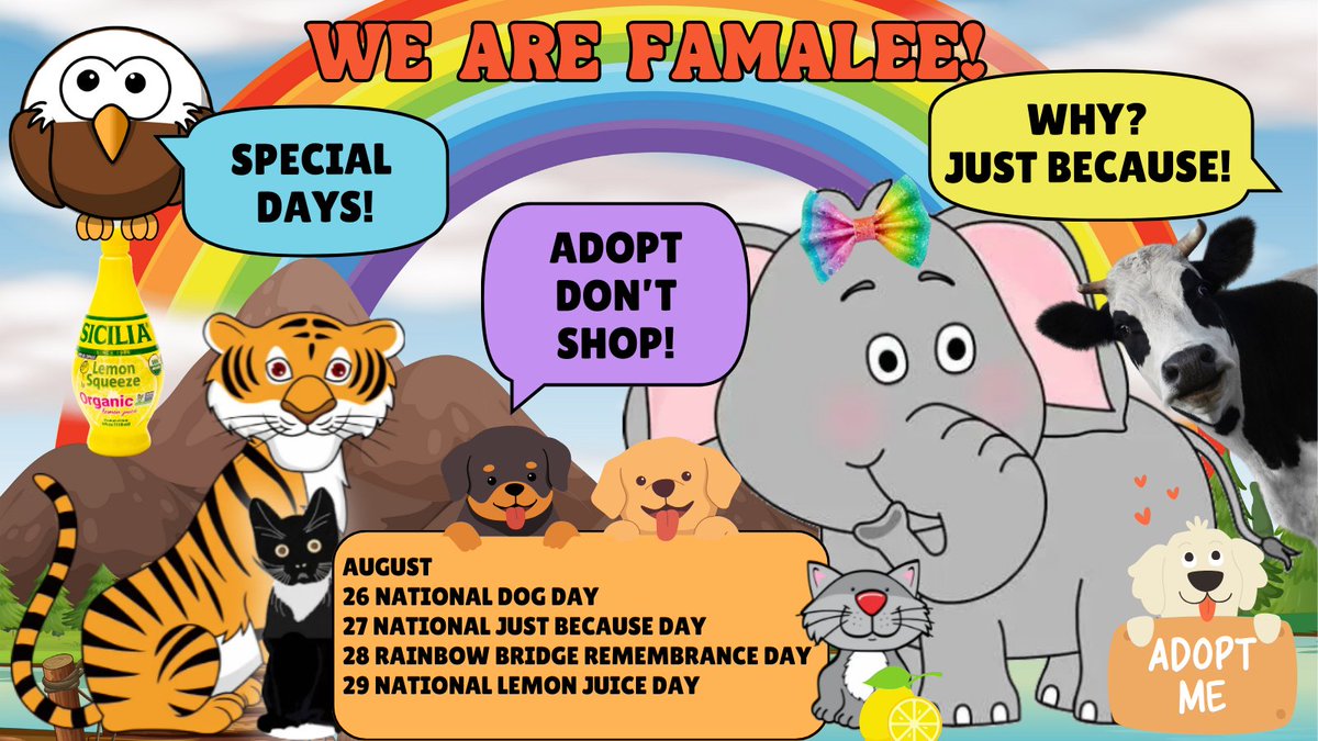 Free Tony The Tiger (@freetonytiger) on Twitter photo 🐯ROAR!
🐶SPECIAL 🌈🍋DAYS!⁉️
🐯<a href="/TonyTiger2000/">Tony Tiger</a>
🐱<a href="/CatCheezeburger/">🌈Cheezeburger🌈Mr. Jingles🌈TonyCat🌈Cheeseburger</a>
🐘<a href="/lucyliberte/">Lucy</a>
🐱<a href="/IAmSmittyKitty/">Smitty</a>
🐱<a href="/Malaguena915/">Malagueña</a>
🐱<a href="/micandgracie/">JustGracie</a>
🐱<a href="/IAmTweeterKitty/">TweeterKitty</a>
🐱<a href="/KimHNorris/">KimSaysVoteBlue</a>
🐱<a href="/NewttheCat/">Newt Liver Shunt Cat</a>
🐱<a href="/wahlacat/">Bobbie.</a>
🐱<a href="/Cool_Cat_/">Cool Cat </a>
🐱<a href="/catgirl321/">Nutmeg's Crew🌻🇺🇦</a>
♥#WeAreFamalee #TonyAlways #FreeTonyTiger 🐯ROAR!
🐶SPECIAL 🌈🍋DAYS!⁉️
🐯<a href="/TonyTiger2000/">Tony Tiger</a>
🐱<a href="/CatCheezeburger/">🌈Cheezeburger🌈Mr. Jingles🌈TonyCat🌈Cheeseburger</a>
🐘<a href="/lucyliberte/">Lucy</a>
🐱<a href="/IAmSmittyKitty/">Smitty</a>
🐱<a href="/Malaguena915/">Malagueña</a>
🐱<a href="/micandgracie/">JustGracie</a>
🐱<a href="/IAmTweeterKitty/">TweeterKitty</a>
🐱<a href="/KimHNorris/">KimSaysVoteBlue</a>
🐱<a href="/NewttheCat/">Newt Liver Shunt Cat</a>
🐱<a href="/wahlacat/">Bobbie.</a>
🐱<a href="/Cool_Cat_/">Cool Cat </a>
🐱<a href="/catgirl321/">Nutmeg's Crew🌻🇺🇦</a>
♥#WeAreFamalee #TonyAlways #FreeTonyTiger