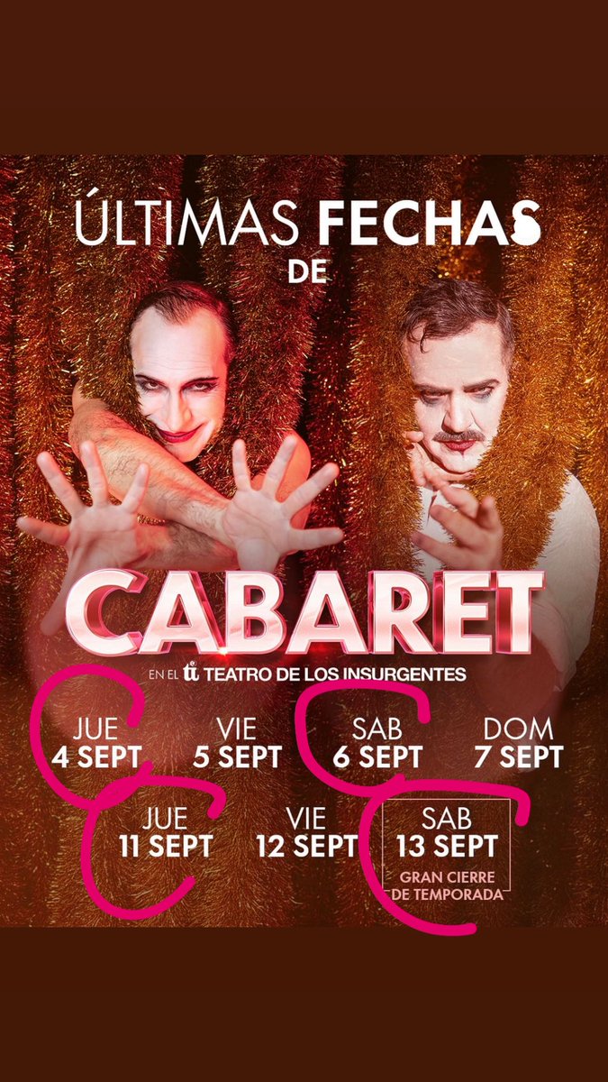 Acá de nuevo las fechas que estaré! 
A parte de este sábado 30 de Agosto 
Los esperamos!!!