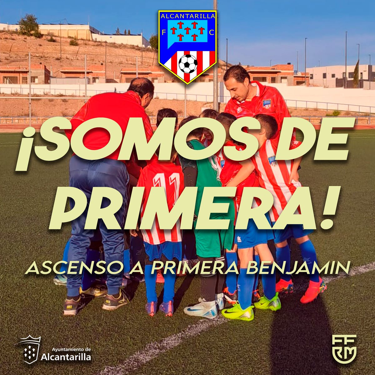 ⚽ 𝗕𝗘𝗡𝗝𝗔𝗠𝗜𝗡

❤️🤍 ¡SOMOS DE PRIMERA! ❤️🤍
El equipo Benjamin logra un ascenso a la categoría de primera, gracias al gran trabajo de toda una temporada y al buen hacer del mister Santi!!! 

¡ENHORABUENA A TODOS!

#volverasoñar
