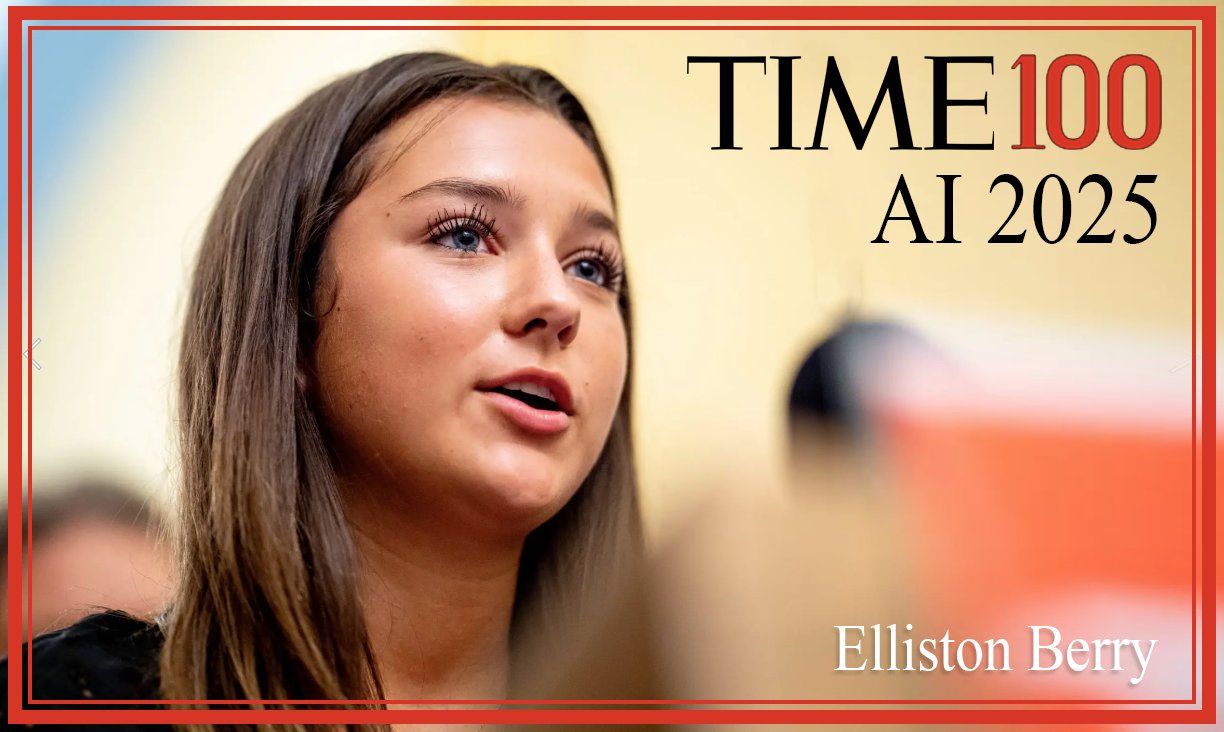 Americans for Responsible Innovation on X: Congratulations to Elliston  Berry for inclusion in todays TIME 100 for her incredible work to protect  young people online and pass the TAKE IT DOWN Act.