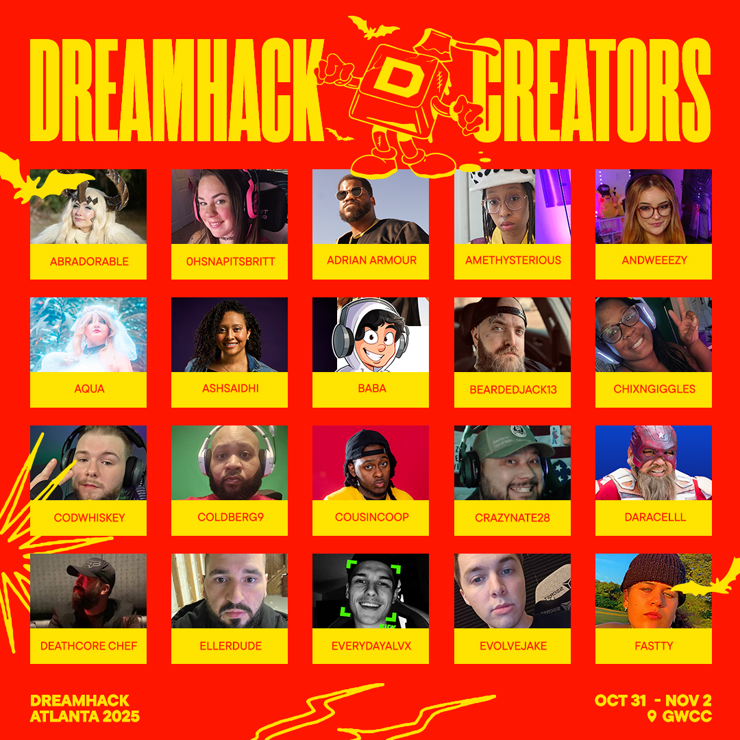 DreamHack North America (@dreamhackna) on Twitter photo <a href="/Abragator/">Abra the Alligator 🐊🌺🌴 || EnVtuber V2.0</a> <a href="/0hSnapItsBritt/">🌴Britt🌴🔜DREAMHACK ATLANTA</a> <a href="/AdrianArmourKC/">Adrian Armour</a> <a href="/amethysterious/">ฅ^•ﻌ•^ฅ</a> <a href="/andweeeezy/">ang ⋆⭒˚⋆</a> Aqua <a href="/ashsaidhi/">AshSaidHi</a> <a href="/BabaStreams/">Baba</a> <a href="/beardedjack13/">Beardedjack13</a> <a href="/ChixandGiggles/">Winston Duke’s Thighs 🔜 Dreamhack ATL</a> <a href="/CodWhiskey69/">CodWhiskey🔜 Dreamhack ATL</a> <a href="/Coldberg9/">Michael Cold - DreamHackATL</a> @cousincoop <a href="/crazy_nate28/">{KICK} CrazyNate28 🔜DreamHack ATL</a> Daracelll <a href="/ChefDeathcore/">Deathcore Chef</a> <a href="/ellerdude/">Ellerdude</a> <a href="/EAlvx/">EverydayAlvx</a> <a href="/EvolveJake/">Ghost Jake</a> <a href="/Fasttyv/">Ghost Fastty</a> <a href="/Abragator/">Abra the Alligator 🐊🌺🌴 || EnVtuber V2.0</a> <a href="/0hSnapItsBritt/">🌴Britt🌴🔜DREAMHACK ATLANTA</a> <a href="/AdrianArmourKC/">Adrian Armour</a> <a href="/amethysterious/">ฅ^•ﻌ•^ฅ</a> <a href="/andweeeezy/">ang ⋆⭒˚⋆</a> Aqua <a href="/ashsaidhi/">AshSaidHi</a> <a href="/BabaStreams/">Baba</a> <a href="/beardedjack13/">Beardedjack13</a> <a href="/ChixandGiggles/">Winston Duke’s Thighs 🔜 Dreamhack ATL</a> <a href="/CodWhiskey69/">CodWhiskey🔜 Dreamhack ATL</a> <a href="/Coldberg9/">Michael Cold - DreamHackATL</a> @cousincoop <a href="/crazy_nate28/">{KICK} CrazyNate28 🔜DreamHack ATL</a> Daracelll <a href="/ChefDeathcore/">Deathcore Chef</a> <a href="/ellerdude/">Ellerdude</a> <a href="/EAlvx/">EverydayAlvx</a> <a href="/EvolveJake/">Ghost Jake</a> <a href="/Fasttyv/">Ghost Fastty</a>