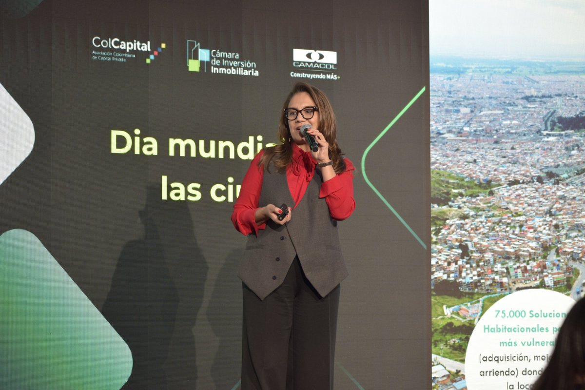 Camacol B&C (@camacolbogota) on Twitter photo Hoy, Vanessa Velasco Bernal, secretaria Distrital de <a href="/habitatbogota/">Secretaría del Hábitat</a>, invita a participar en la celebración del #DíaMundialDeLasCiudades: oportunidad para alinear inversión y calidad de vida urbana.
#CongresoDeInversion2025 #CamacolByC Hoy, Vanessa Velasco Bernal, secretaria Distrital de <a href="/habitatbogota/">Secretaría del Hábitat</a>, invita a participar en la celebración del #DíaMundialDeLasCiudades: oportunidad para alinear inversión y calidad de vida urbana.
#CongresoDeInversion2025 #CamacolByC