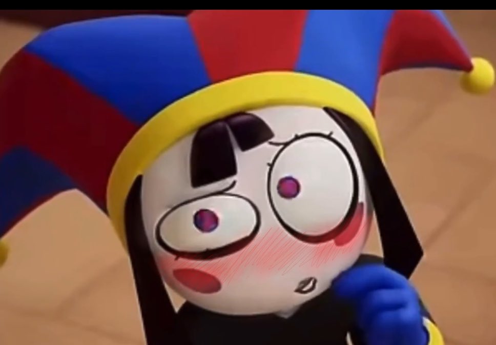I edited Pomni blushing