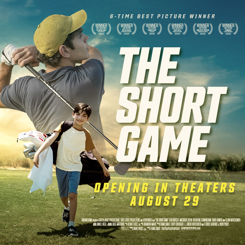 KABCRadio's tweet image. Jeremy Avery is vying for a college golf scholarship. But caring for his autistic brother Ethan - while facing a rival who&apos;ll do anything to win - forces him to rethink his priorities and see his brother&apos;s gifts. The Short Game - Aug 29. Rated PG. #TheShortGame #Golf