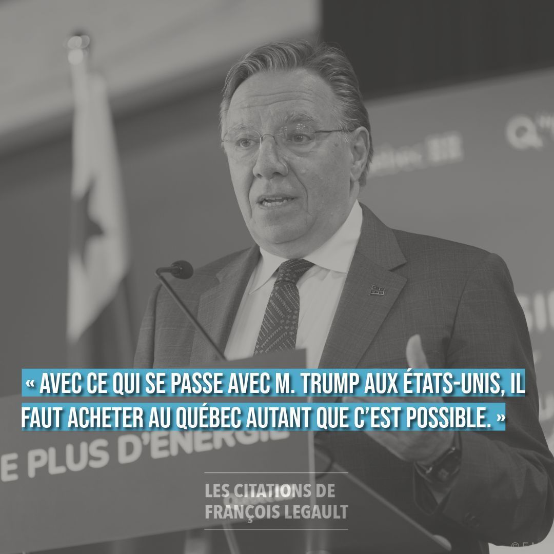citFLegault's tweet photo. 🎙️ En scrum avec les journalistes, le premier ministre @francoislegault réaffirme l’importance de l’achat local et régional.

Même si certains éléments doivent venir de l’extérieur, le minimum des minimums doit être produit et acheté ici.

#AchatLocal #ÉconomieQc #polqc https://t.co/gi6AgswY5H