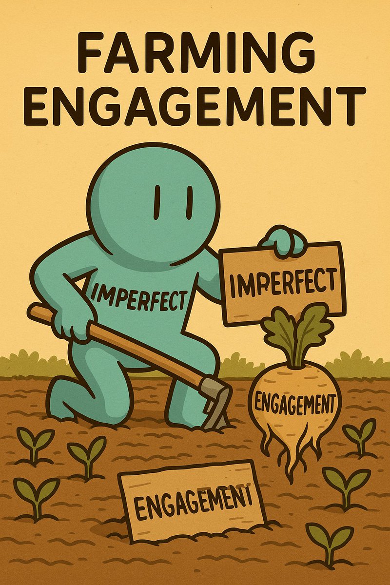 CryptoGngrNinja's tweet image. Just out here farming engagement like it’s yield season 🧑‍🌾
No dev, just vibes and root vegetables.

#ImperfectCoin #EngagementFarming #MemeCoin #CryptoTwitter #ShitcoinSeason #PumpFun #Solana #DegensUnite #BuiltInPublic #PostToEarn #LowCapGems