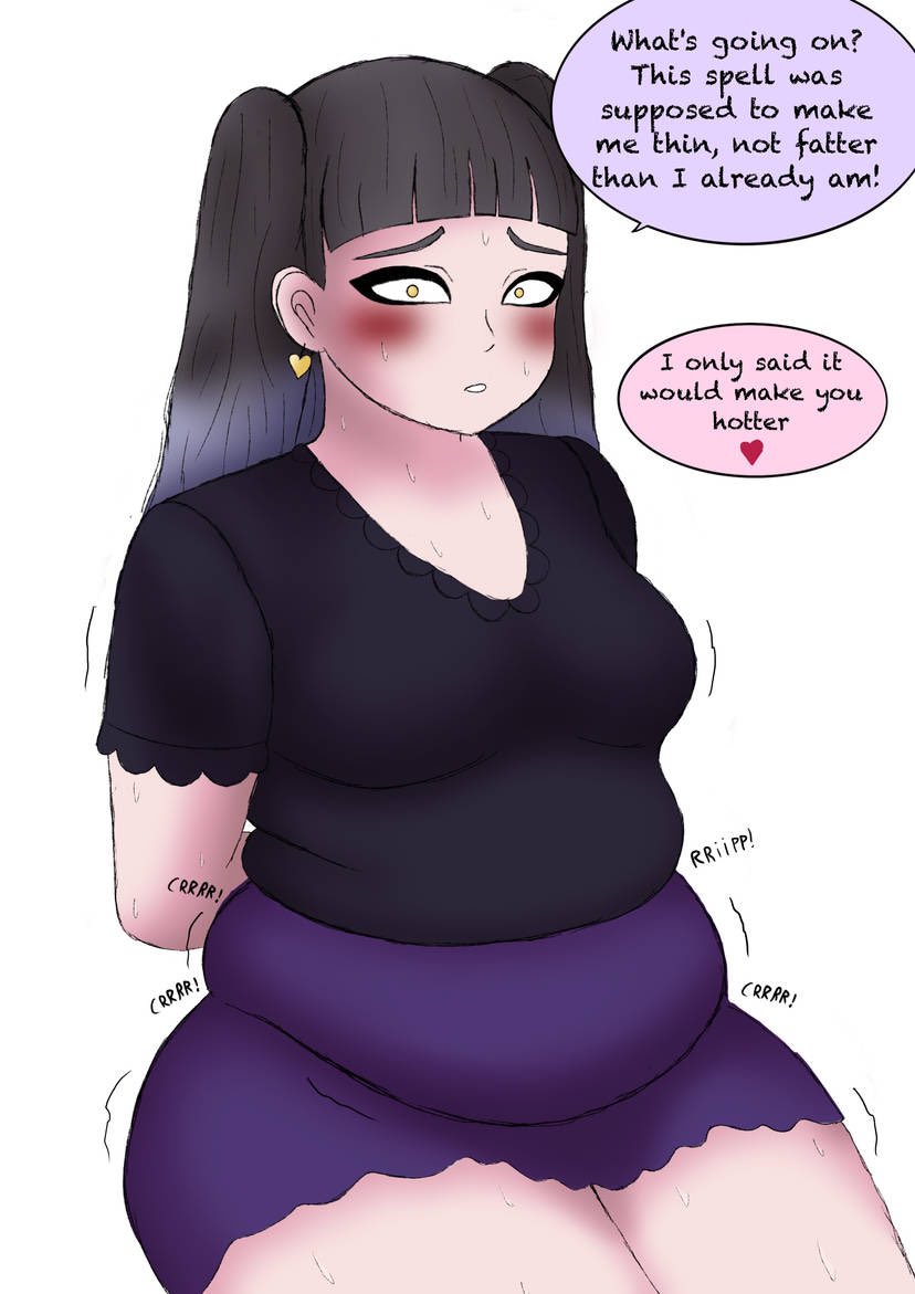 Azu Niisato from Maebashi Witches let Yuina Akagi try a weight loss spell on her. But the truth was that she used a weight gain spell instead !
#chubbybelly #maebashiwitches #wg