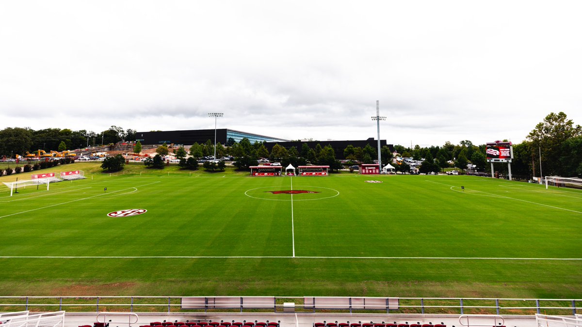 RazorbackSoccer's tweet image. The rain has stopped. The seats are dry.

Razorback Field is READY!