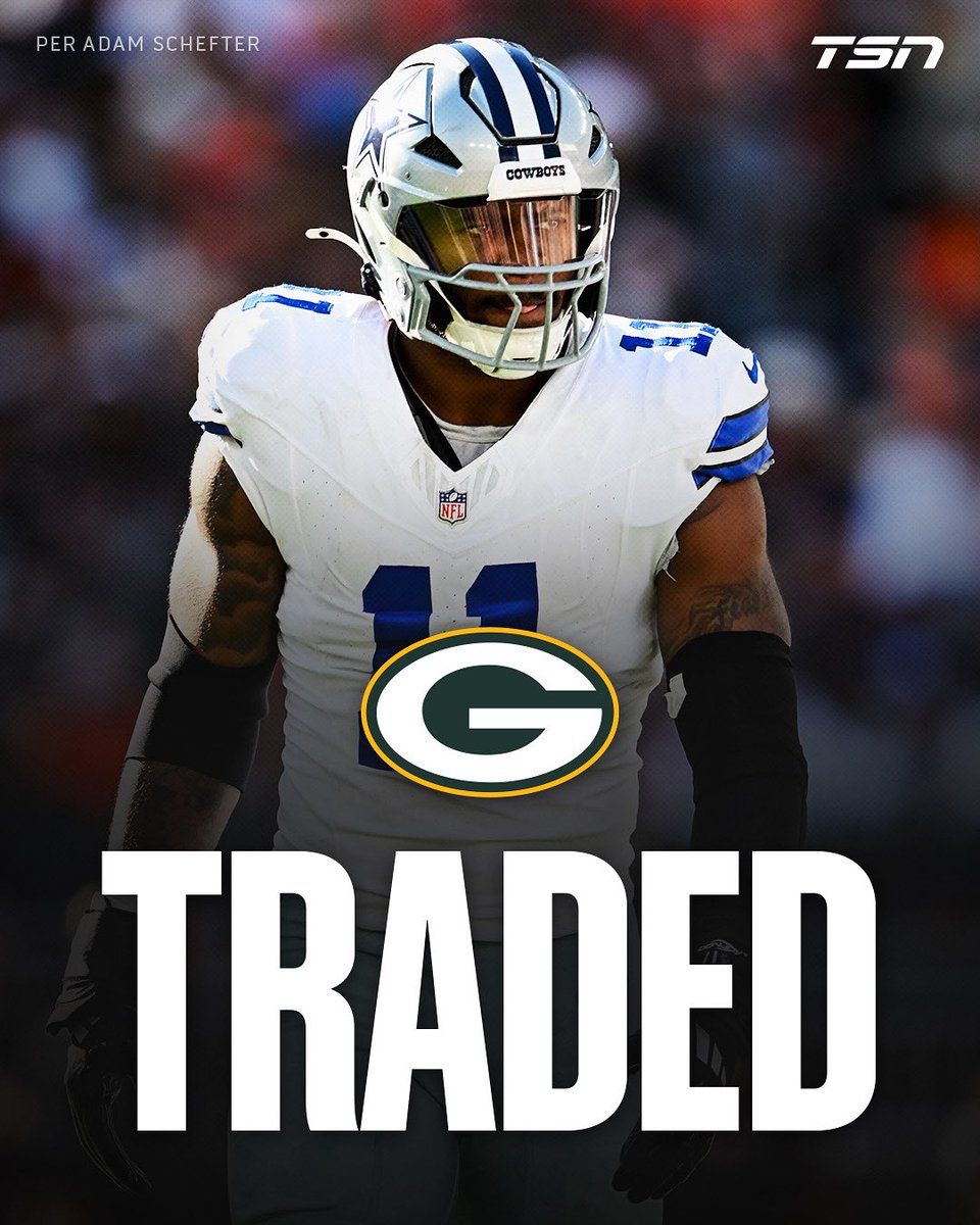 The Dallas Cowboys have sent superstar Micah Parsons to the Green Bay Packers in a trade, per <a href="/AdamSchefter/">Adam Schefter</a>. 

The Packers have agreed to a four-year contract extension worth $188 million.