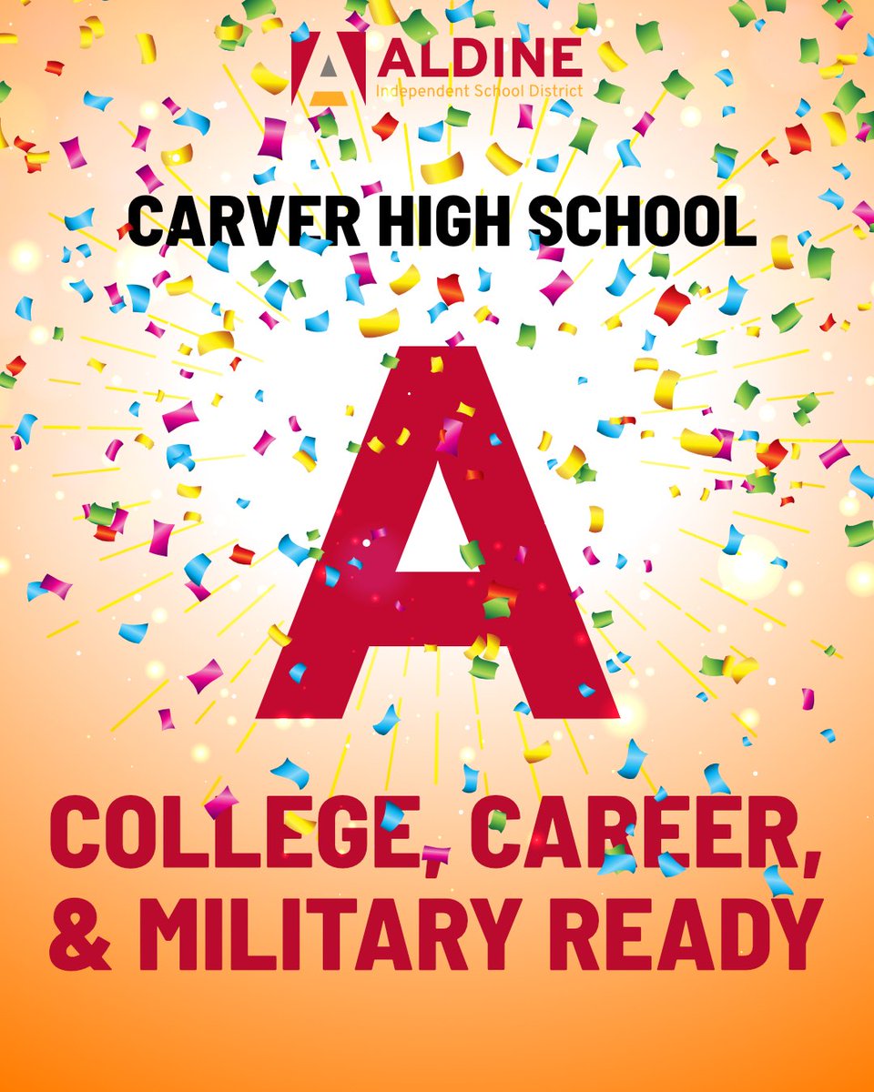 🎭 Carver High is putting on a show with an A in CCMR Readiness! Future stars are shining bright both on stage and in the classroom. #AldineStory