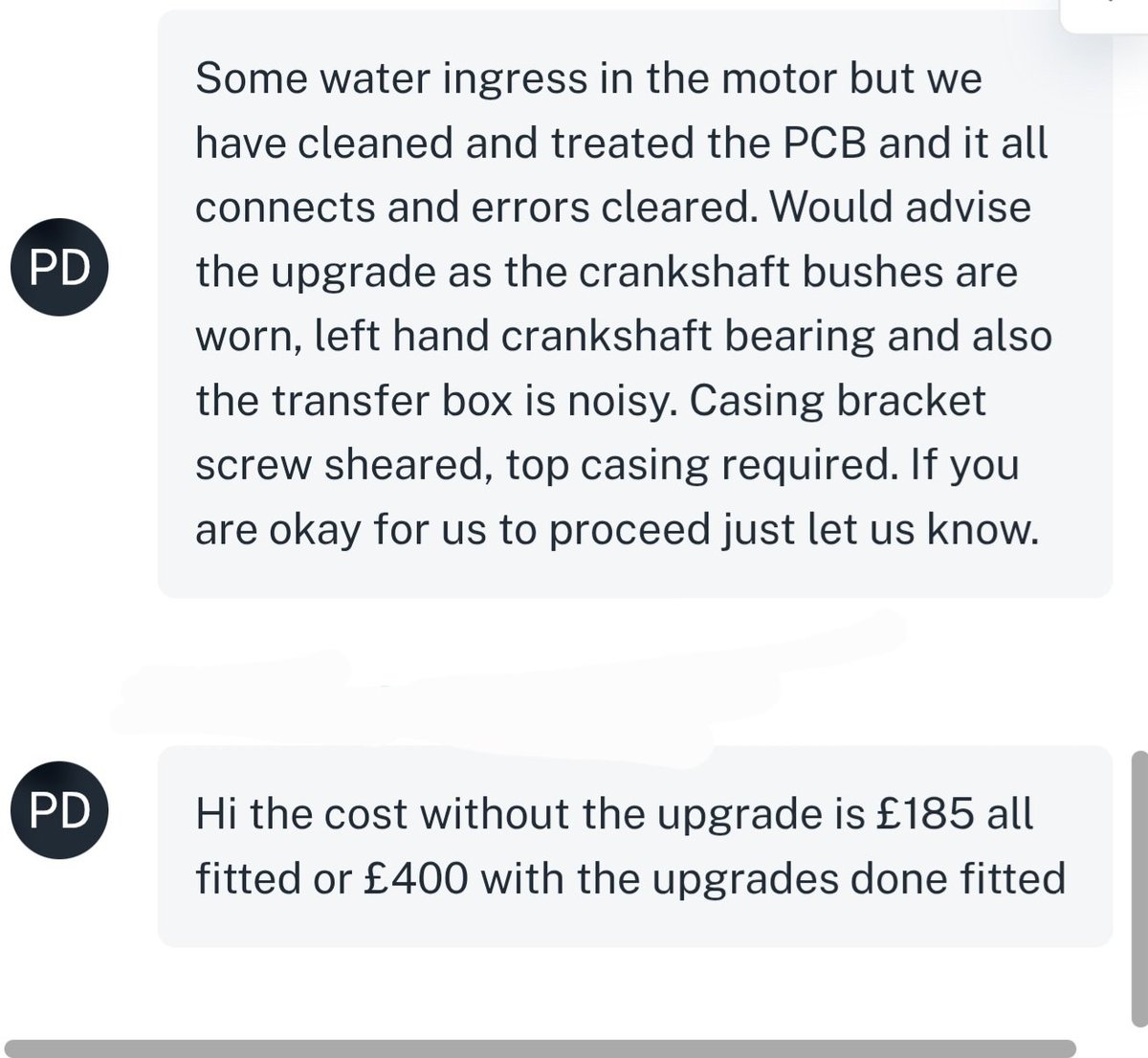 Update on the ebike, just a new battery to source now 😞