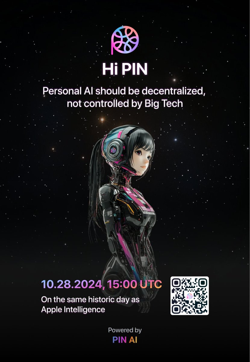 IElysius's tweet image. Have You Heard About Pin Ai? A ground breaking and startup AI that is about to shake up the AI game! they’re building your AI—personal, private, and all about YOU, not Big Tech. 
Here’s the Quick lowdown 👇
 #PINAI #AI #technology @pinai_io