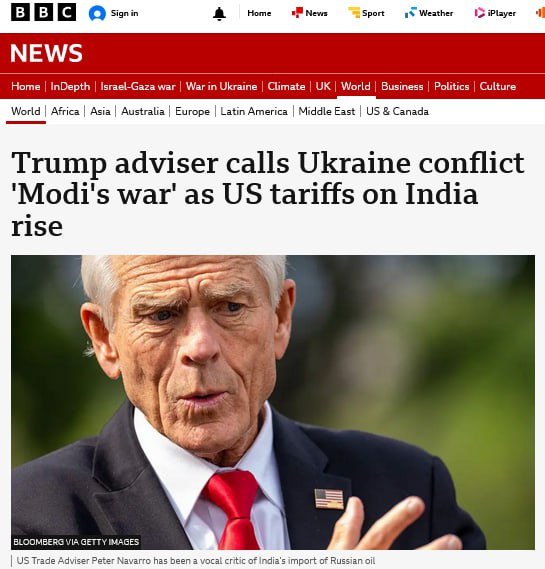 Pulsebyshinde's tweet image. 🚨 India isn’t a side character anymore, it’s sitting right in the middle

This is Peter Navarro, a Washington’s hawk who think India’s choices are shaping the battlefield in Ukraine.

👉 He said India because India matters.

📌 But.. What&apos;s reality...
Washington knows Peace Deal…