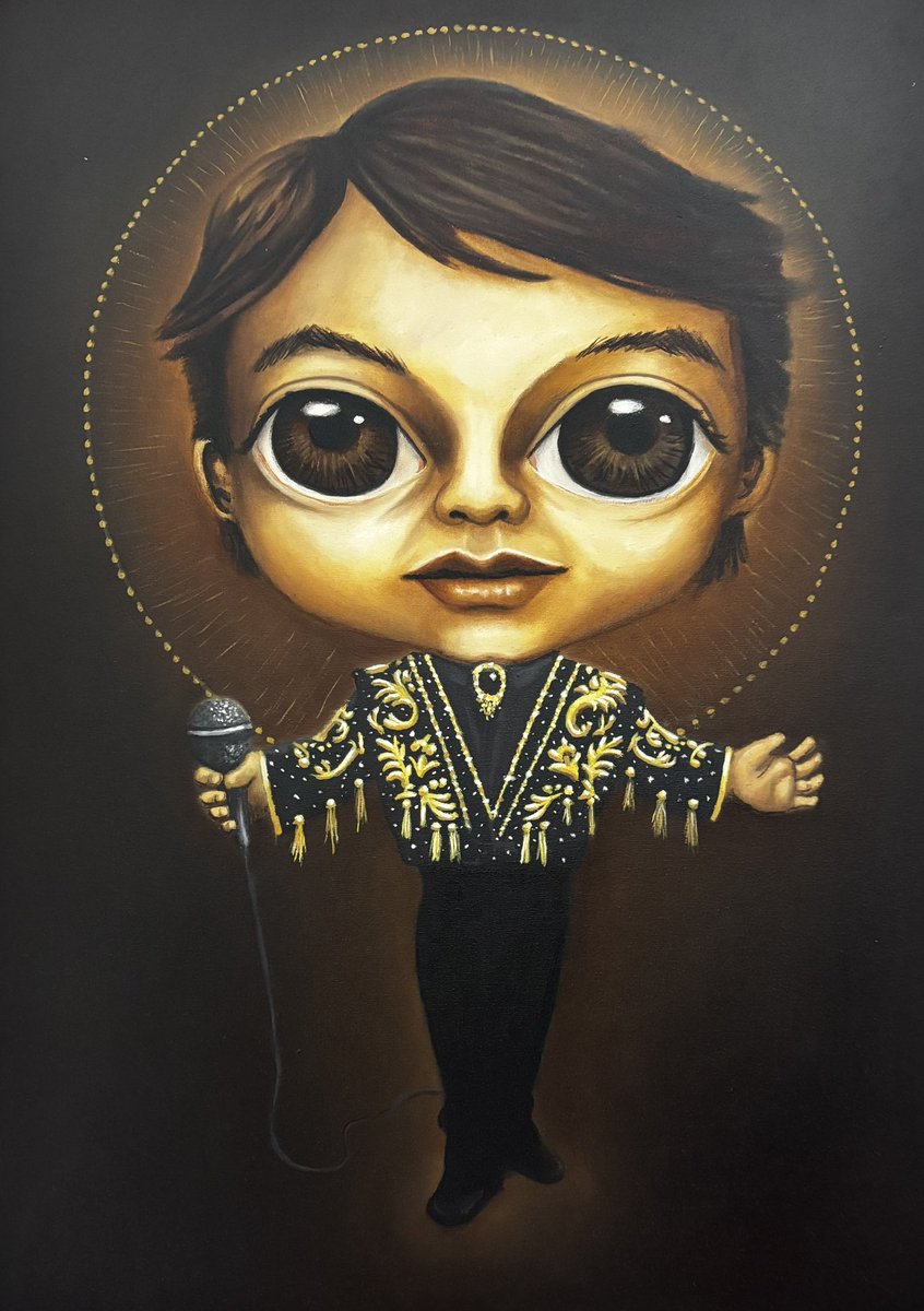 elnino_terrible's tweet photo. Otro año más SIN #Juanga
#albertoAguilera #JuanGabriel
#Eldivodejuarez
NIÑO JUANGA CANTOR
Óleo sobre tela
70x50cm https://t.co/dQuQQGkmkv