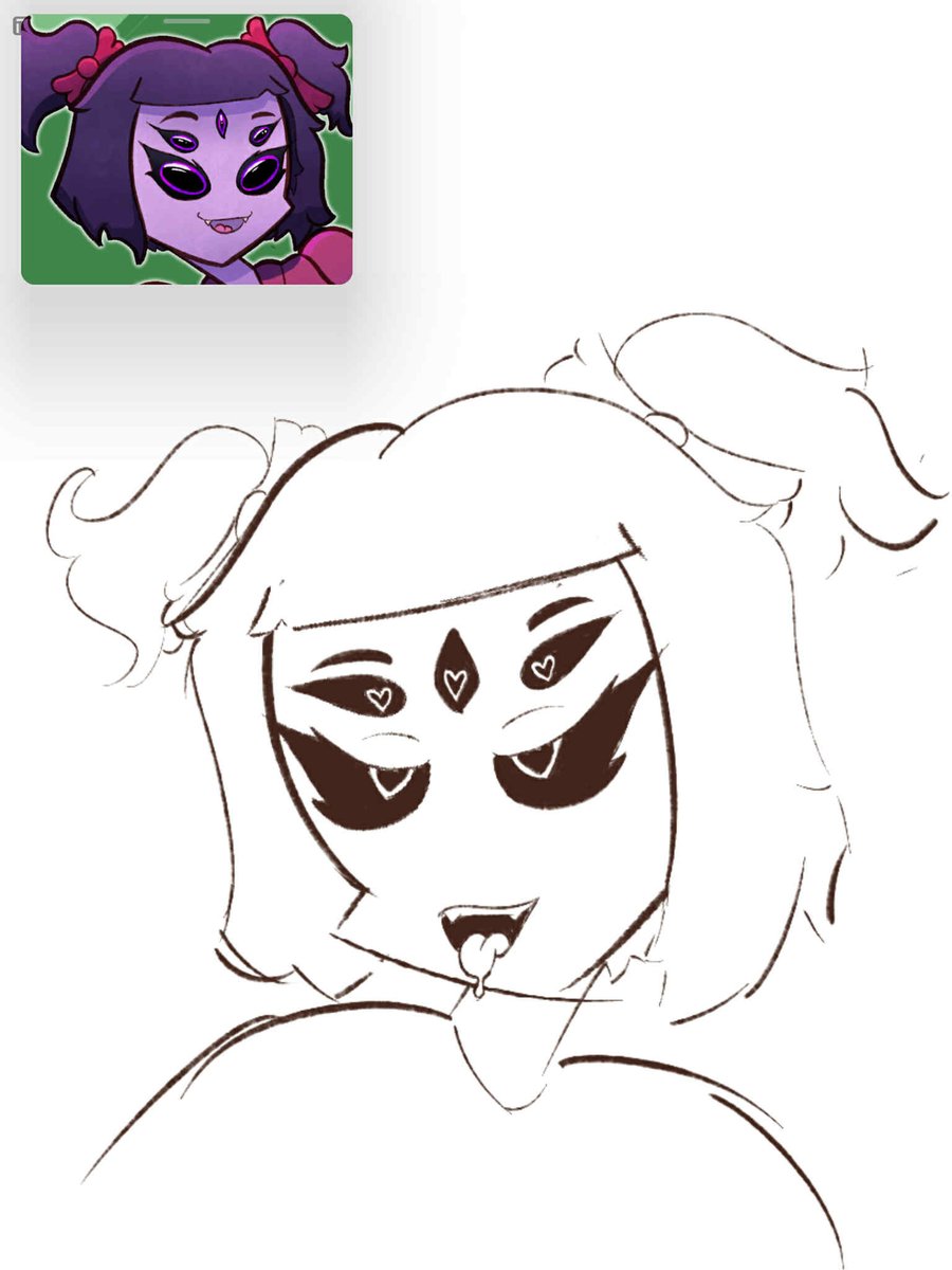 Quick sketch :3 
#undertale #muffet #art #moots #artmoots #artmoot