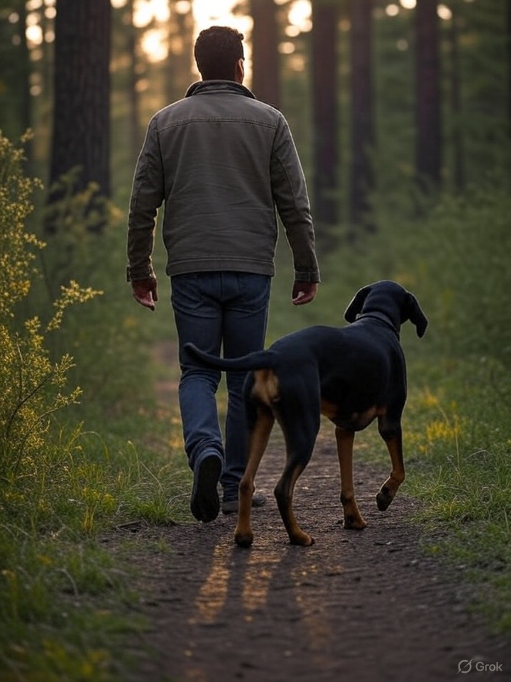 A MAN AND HIS DOG -Earl Hamner, Jr. 

An old man and his dog were walking down a dirt road for quite sometime when they finally came to a beautiful marble wall with a golden gate. The person standing guard was dressed in a white robe and said:   "Welcome to Heaven". 

It was then