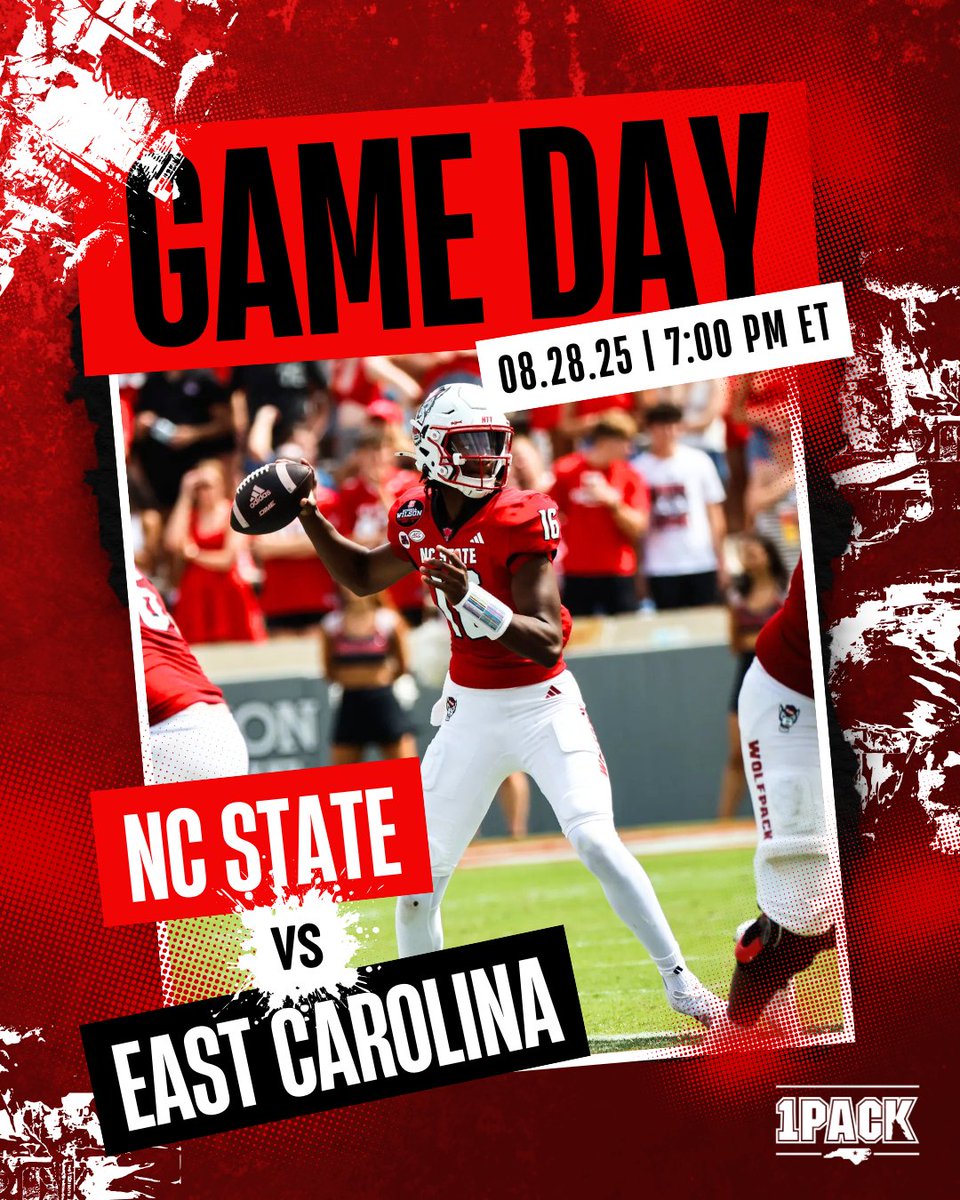 OnePackNIL's tweet image. Game 1. Today. Carter-Finley. 7pm. 

Time to lock in and #BeatECU, WPN! GO PACK 🐺👊

#1Pack1Goal #OnePackNIL
