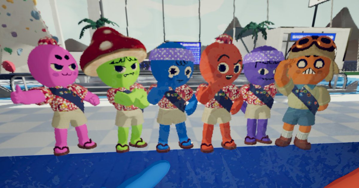 因為沒登頂所以在機場拍照的童子軍們🙂‍↕️
跟你們一起玩的遊戲總是最好玩