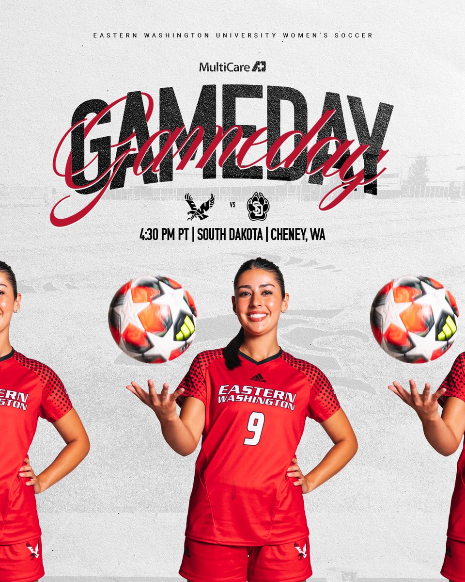 EWUSoccer's tweet photo. Game day!
🕖 4:30 | EWU Soccer Field
📺 https://t.co/HIFKx7dS2T 
📉 https://t.co/FsQ9rG27L2 
#GoEags https://t.co/KNWEACzHtc