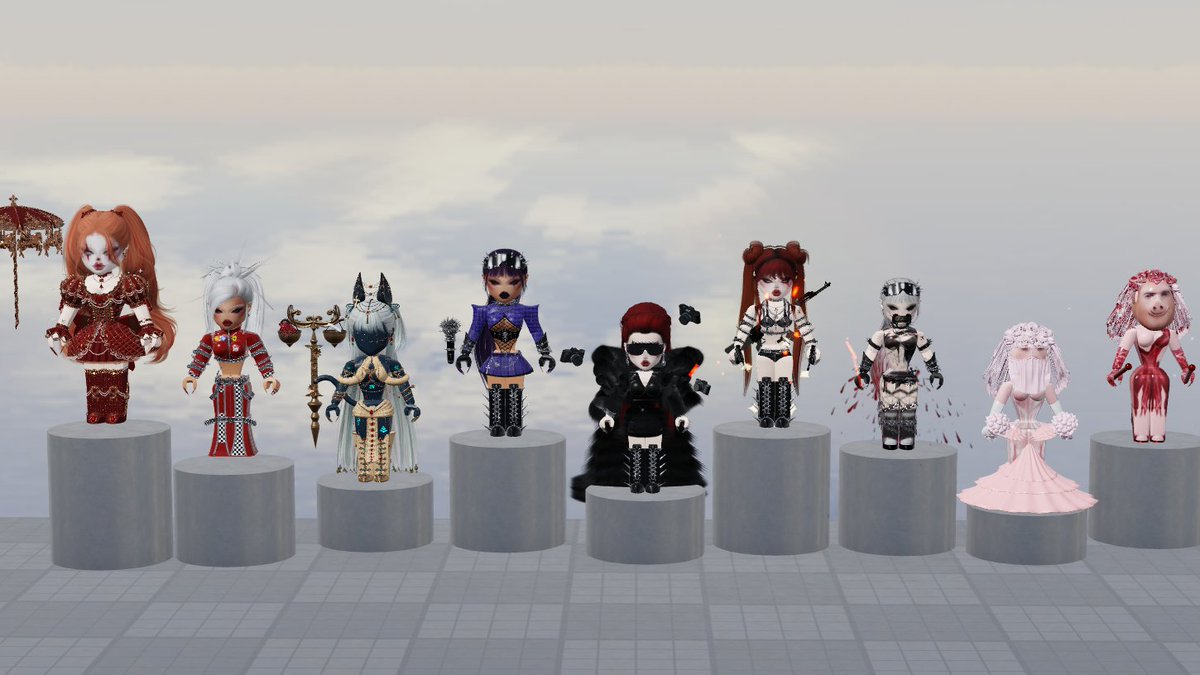 so i won 👑

although it was cancelled it was very fun and i did get 2 wins so thank you to everyone that helped me and supported me this longterm and thank you to <a href="/IVYZ_X/">𝘪𝘷𝘺</a> for hosting!

also if anyone wants any of these looks dm me x