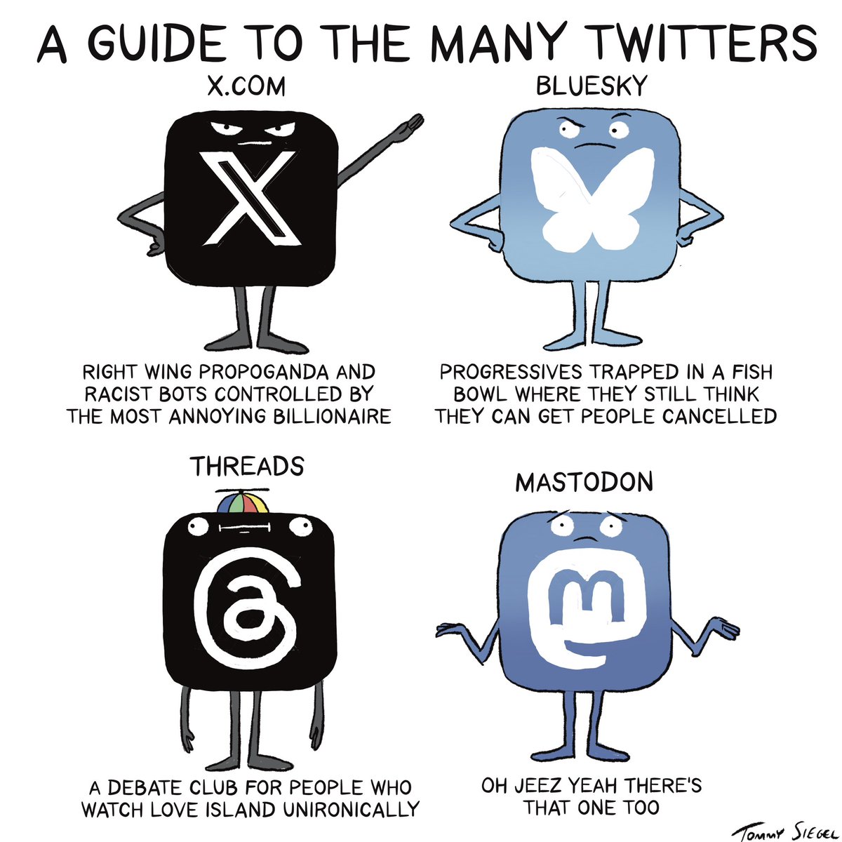 a guide to the many twitters in 2025