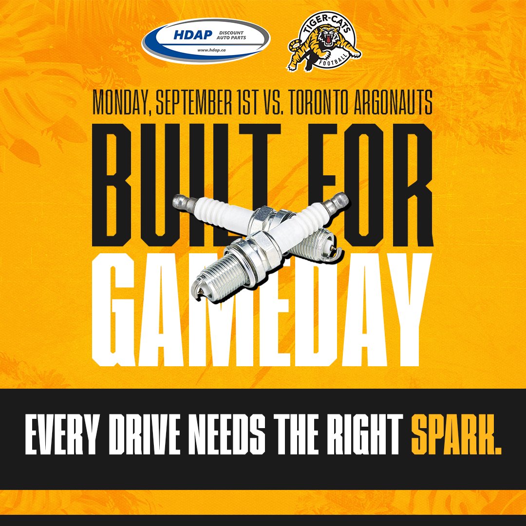 HDAPautoparts's tweet photo. The Ticats are back at home September 1st, and we’re fired up to see them set the pace.
 @hdapautoparts + @Ticats = #BuiltForGameDay
🏈 
#IgniteTheDrive #BuiltForGameDay #Ticats #HDAP #HamiltonProud https://t.co/t9jjqJs9FT