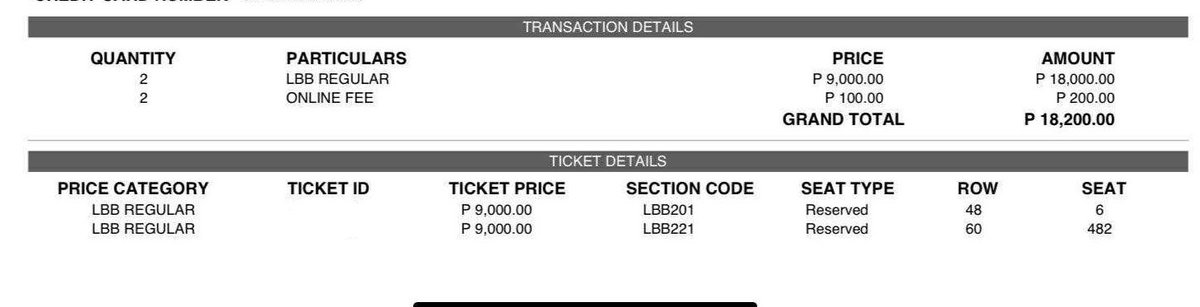 jendeukyeon's tweet photo. @michaengbabies wts lfb twice ���this is for” in bulacan 

- LBB 201 ROW 48 SEAT 6
- LBB 221 ROW 60 SEAT 482
- ₱9k + online fee https://t.co/lvZ4rI0ErJ