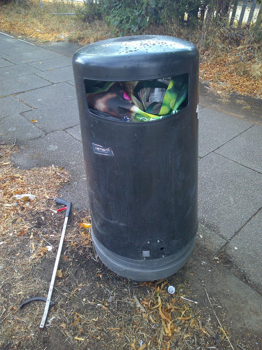 Coleshill Road: The same household that keeps fly-tipping inside and around this bin has done so again, this time filling the bin to capacity.
The Council has been advised several times of the address responsible, and will be told again in the perhaps vain hope of action...