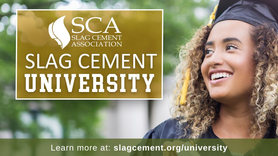 Slag Cement University is a central source of educational resources on #slagcement use in concrete construction for university professors and students! Learn more at slagcement.org/university.