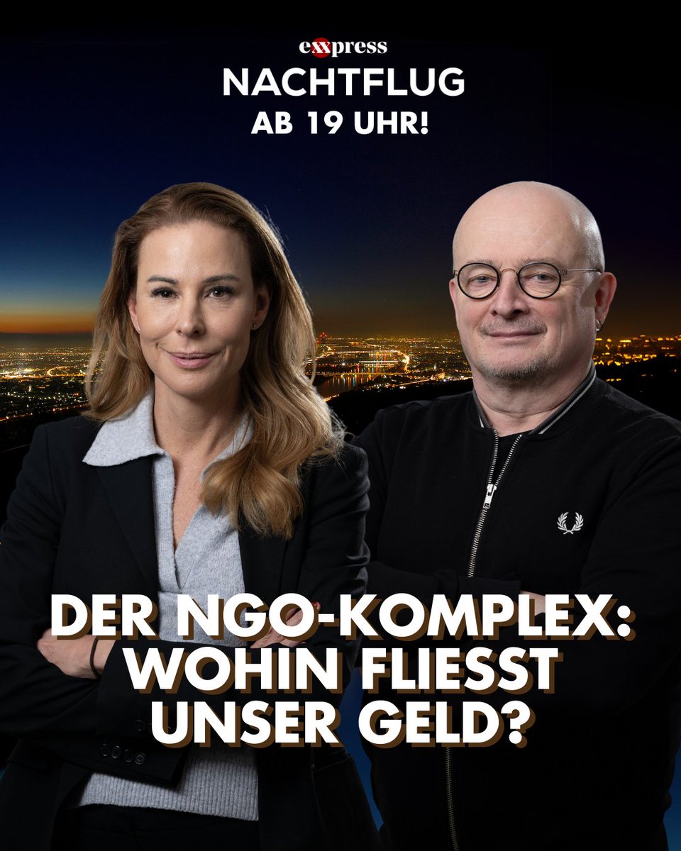 exxpress (@exxpressat) on Twitter photo 🚨 Neue Nachtflug-Folge! <a href="/EvaSchutz/">Eva Schütz</a> im Talk mit Bernhard Heinzlmaier über den NGO-Komplex in Österreich: Milliardenförderungen für Vereine ohne demokratische Legitimation – mit massivem Einfluss auf Schulen, Medien & Politik.
👉 Werden NGOs zur Schattenmacht im Staat?
👉 Gefahr 🚨 Neue Nachtflug-Folge! <a href="/EvaSchutz/">Eva Schütz</a> im Talk mit Bernhard Heinzlmaier über den NGO-Komplex in Österreich: Milliardenförderungen für Vereine ohne demokratische Legitimation – mit massivem Einfluss auf Schulen, Medien & Politik.
👉 Werden NGOs zur Schattenmacht im Staat?
👉 Gefahr