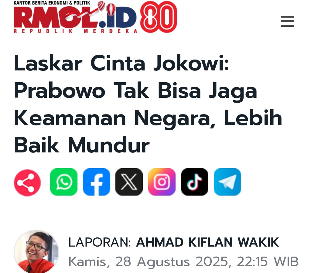 davidgoliath999's tweet photo. gmn klo "Prabowo tak bisa tindak JOKOWI  &amp; Antek² nya termasuk menjaga stabilitas ekonomi &amp; politik", Lebih baik ...
#ojol #meninggal #dilindas #isilop https://t.co/HJr6Kb6G2d