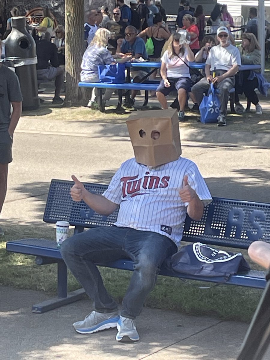 Twins fans at the Fair.