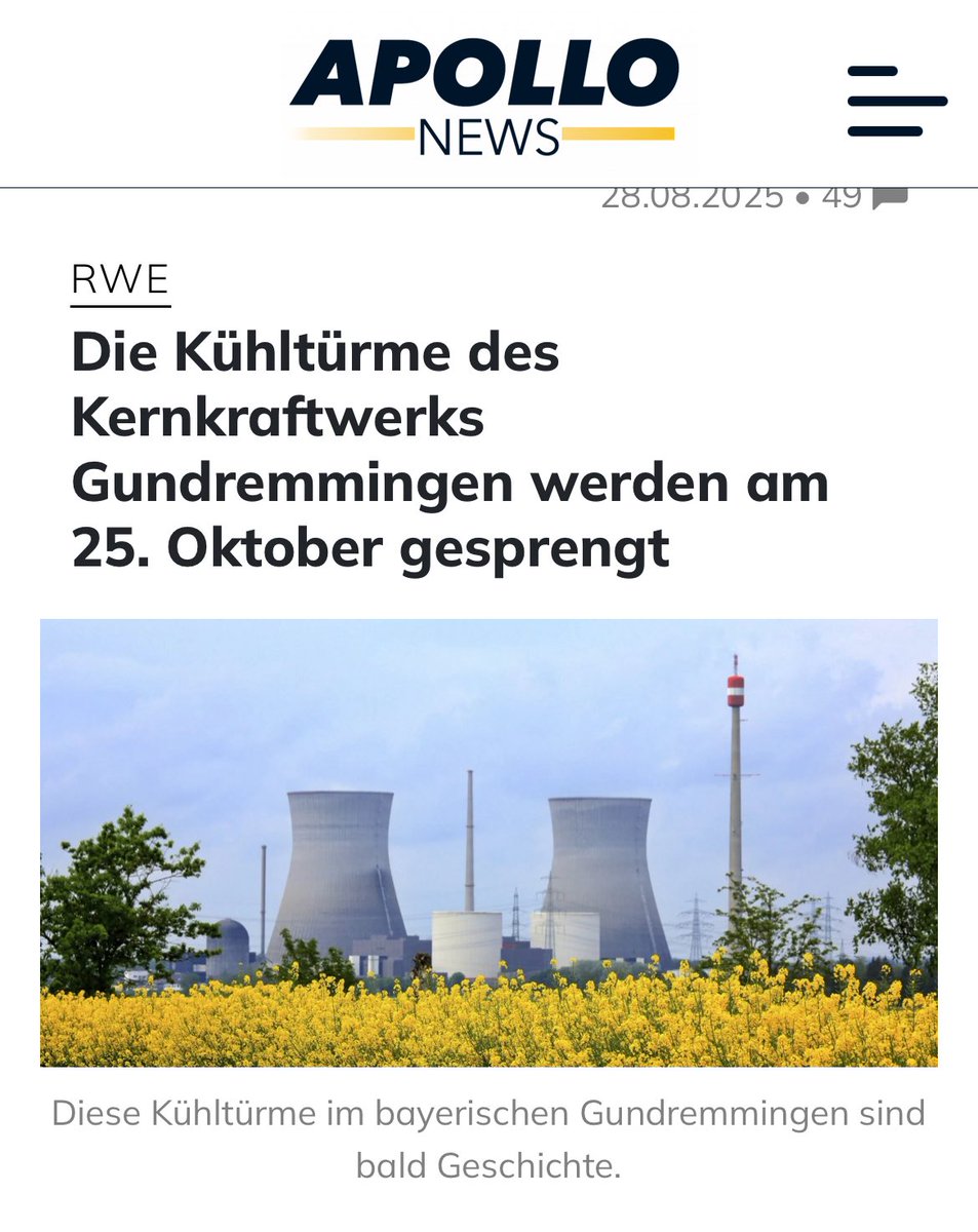 Das Land mit den höchsten Strompreisen in Europa sprengt seine letzten Kernkraftwerke.

Wie dumm darf ein Land, wie verantwortungslos eine Regierung sein?