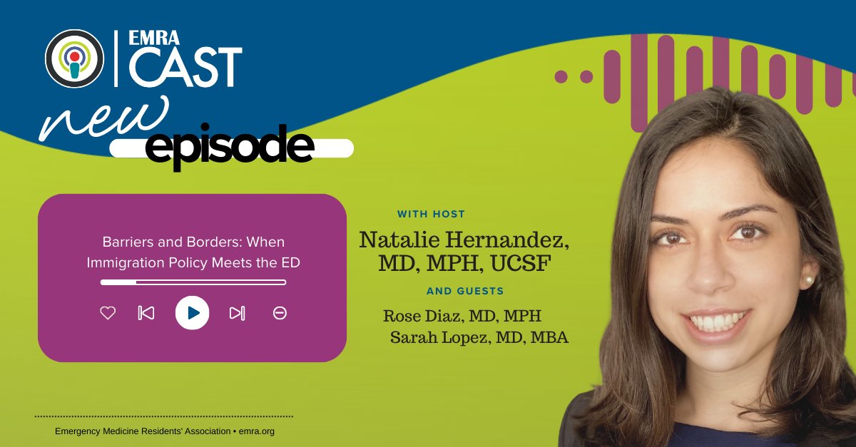 emresidents's tweet image. When immigrants come to the ER, do you know their rights—and yours? In our latest EMRA*Cast, unpack how immigration policies &amp;amp; enforcement shape the health of vulnerable communities. 🔗 Listen: bit.ly/4g1mi07

@HarborUCLAEM @UCSFDeptofEM

#EMRACast #Immigration #Medicaid