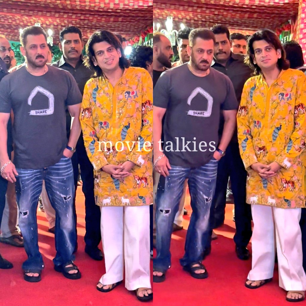 #SalmanKhan at #Ganpati festivities at a friend's house