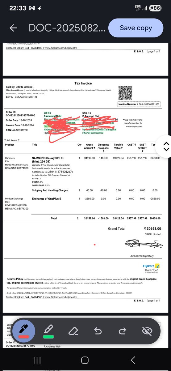 AnumodNair92039's tweet image. Bought my #GalaxyS23FE in Oct 2024. Within months it shuts down frequently. Service says “motherboard issue” &amp;amp; asks me to wait a week. For a premium phone under warranty, this is unacceptable. I demand a quick replacement. @SamsungIndia @SamsungMobile #SamsungSupport