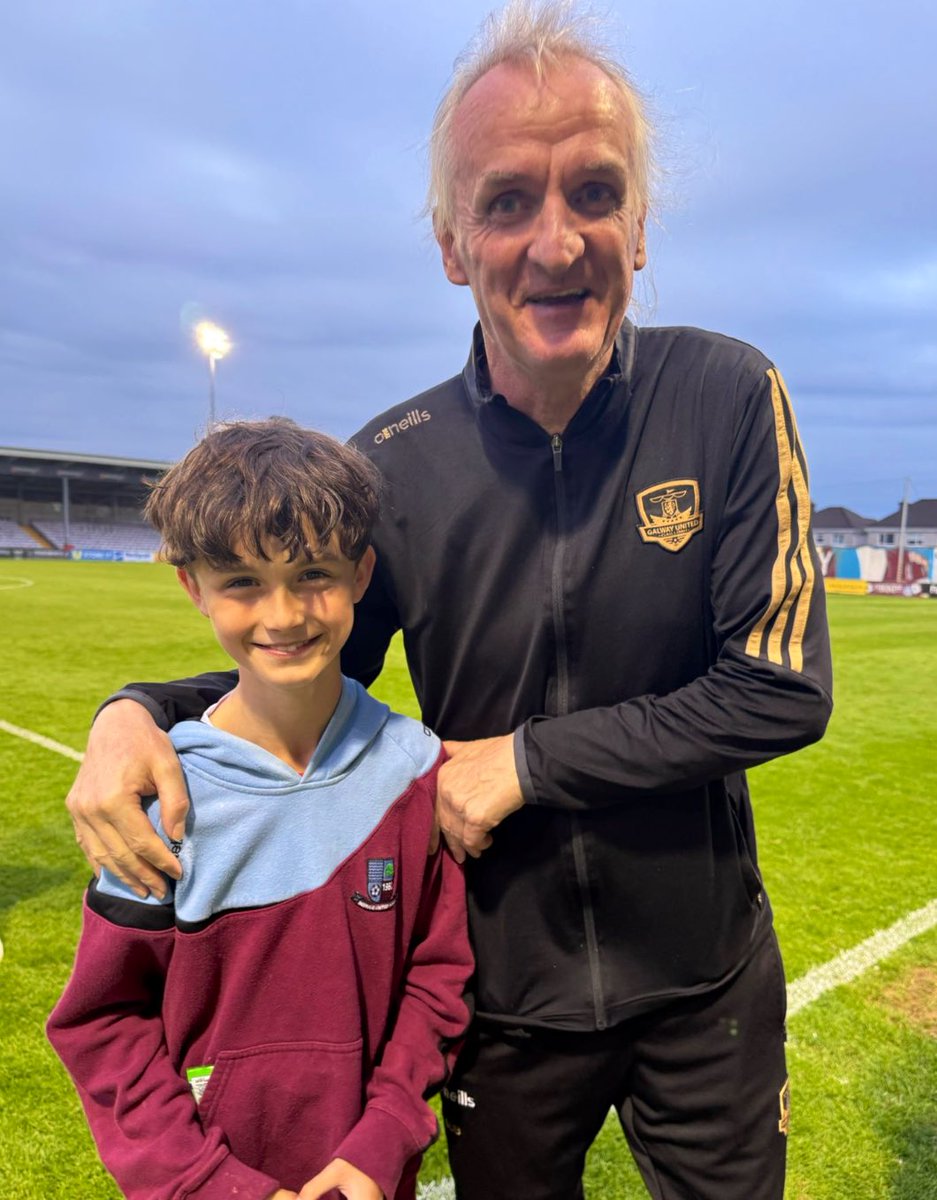 Ollie Horgan was a man like no other. He was my neighbour growing up &amp; always had a presence about him although quite unassuming. Match officials feared him but respected him. This photo was taken only 2 months ago with my friend’s son. Condolences to his family and friends. RIP