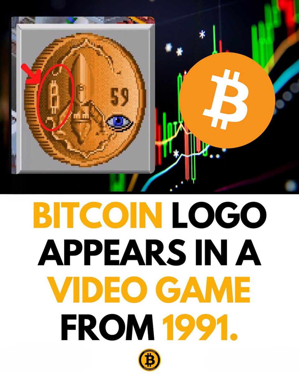 alexacolomerg1's tweet photo. Did you know the Bitcoin logo actually appeared in a video game back in 1991 – almost 18 years before Bitcoin was even invented? 🤯 In the classic Zero Wing arcade game released for Sega Mega Drive, a symbol strikingly similar to today’s Bitcoin ₿ logo can be spotted on the ship’s design. While Bitcoin itself was only introduced by Satoshi Nakamoto in 2009, this strange coincidence has fascinated the crypto community. Was it pure chance… or an early hidden sign of the future digital revolution?